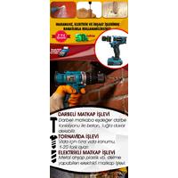 STAHLKRAFT STH 9158 58 VF Çift Akülü Lion Bataryalı Çelik Mandren Vidalama Matkap 45 Parça Hediyeli